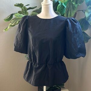 Black Chiffon Blouse